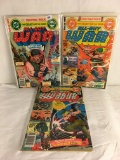Lot of 3 Vintage DC Comics All-Out War Comic No.1, 3, 5