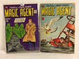 Lot of 2 Vintage American Comics Group Calling John Force Magic Agent No. 1, 3