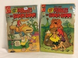 Lot of 2 Vintage Charlton Comics Teen-Age Pebbles and Bamm-Bamm Comic No. 1, 4