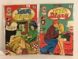 Lot of 2 Vintage Charlton Comics Love Diary Comic No. 92, 93
