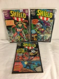 Lot of 3 Vintage Mighty Comics The Shield Car Rack Comic No. 41, 45, 48