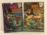 Lot of 2 Vintage Gold Key Comics Boris Karloff Tales of Mystery Comic Aug & June