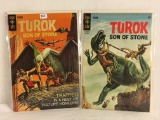 Lot of 2 Vintage Gold Key Comics Turok Son of Stone Comics July & Sept