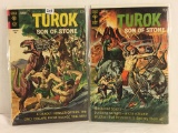 Lot of 2 Vintage Gold Key Comics Turok Son of Stone Comics April & July