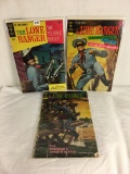 Lot of 3 Vintage Gold Key Comics The Lone Ranger Comics