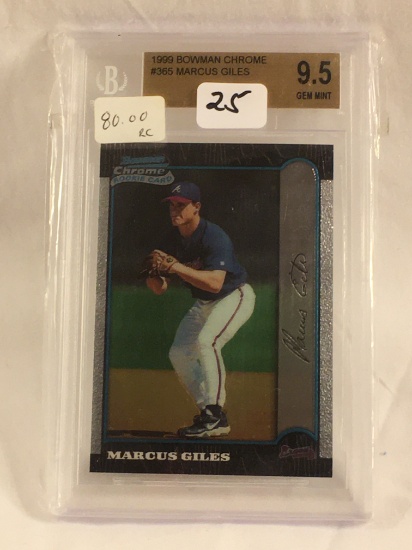 Collector Beckett 1999 Bowman Chrome #365 Marcus Giles MINT 9.5 0001070722 Card