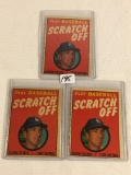 Lot of 3 pcs Loose Collector Vintage Assorted Baseball Cards - See Pictures