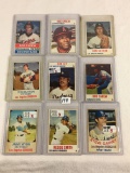Lot of 9 pcs Loose Collector Assorted Baseball Cards - See Pictures