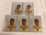 Lot of 5 pcs Loose Collector Assorted Baseball Cards - See Pictures
