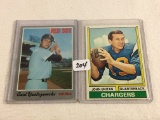 Lot of 2 pcs Loose Collector Assorted Baseball Cards - See Pictures