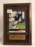 Collector Upper Deck San Diego Padres Ryan Klesko Signed Baseball Plaque 4.5X6.5