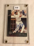 Collector Leaf Chicago White Sox Frank Thomas Hand Signed Baseball Card