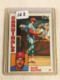 Vintage Collector 1984 Topps Cardinals Dave Rucker Hand Signed Baseball Card No. 699