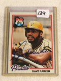 Vintage Collector 1978 Topps Pirates Dave Parker Hand Signed Baseball Card No. 560