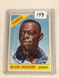 Vintage Collector 1966 Topps Cardinals Alvin Jackson Hand Signed Baseball Card No. 206