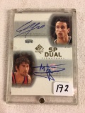 Collector 2003 Upper Deck Emanual Ginobili & Marko Jaric Hand Signed Basketball Card