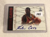 Collector 1997 Score Board Kelvin Cato Hand Signed Basketball Card