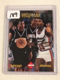 Collector 1996 Edge Hard Time Warp Court Isiah Thomas Hand Signed Basketball Card