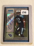 Collector 2005 Topps Titans Courtney Roby Hand Signed Football Card