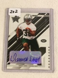 Collector 2004 Donruss NY Jets Derrick Ward Hand Signed Football Card No. 216