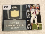 Collector 2005 Topps Purdue Taylor Stubblefield Football Jersey Patch Card