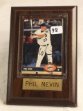 Collector 2003 Donruss Padres Phil Nevin Baseball Signed Plaque 4.5X6.5