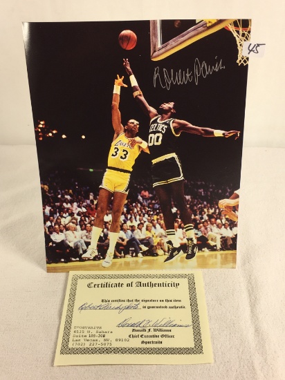 Collector Sport Basketball Photo Autographed by Robert Parrish 8X10" w/ COA