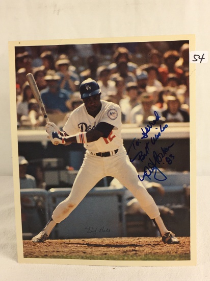 Collector Sport Baseball Photo Hand Signed by Dusty Baker 8X10"