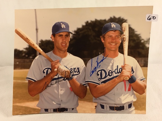Collector Sport Baseball Photo Autographed by Dodger Players 8X10" - See Pictures