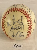 Collector Rawlings Sport Baseball Multiple Hand Signed Autographed Ball - See Photos