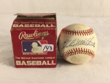 Collector Sport Baseball Hand Signed Autographed By Eddie Matthews Ball - See Pictures