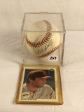 Collector Used Sport Baseball Ball Hand Signed/ Autographed Ball By: Calvin Schiraldi W/Card