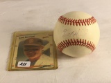 Collector Used Sport Baseball Ball Hand Signed/ Autographed Ball By: Keith Moreland W/Card