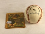 Collector Used Sport Baseball Ball Hand Signed/ Autographed Ball By: Scott Coolbaugh W/Card