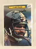 Collector Sport Topps Football Steelers Card Autographed by Franco Harris 4.75X7