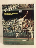 Vintage Collector Sport Baseball 1975 Yearbook LA Dodgers Autographed - See Pictures