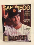 Vintage Collector Sport Baseball San Diego Magazine February 1985 Signed - See Pictures