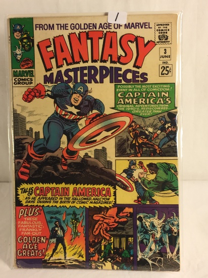 Vintage Marvel Comics Group Captain America Comic No. 3