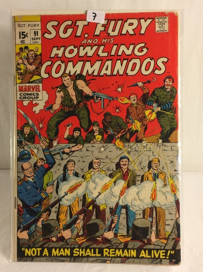 Vintage Marvel Comics Group Sgt. Fury & His Howling Commandos Comic No. 91