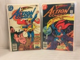Lot of 2 Pcs Collector Vintage DC Comics  Superman's Action Comics Comic Books No.478.486.