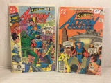 Lot of 2 Pcs Collector Vintage DC Comics  Superman's Action Comics Comic Books No.501.536.