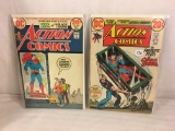 Lot of 2 Pcs Collector Vintage DC Comics  Action Comics Comic Books No.421.428.