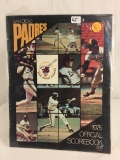 Collector San Diego Padres 1975 Official Scorebook