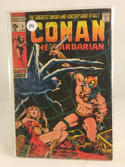 Collector Vintage Marvel Comics Conan The Barbarian Comic Book No.4