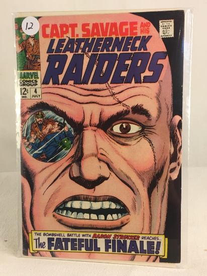 Collector Vintage Marvel Comics Capt. Savage & His Leatherneck Raiders Comic Book No.4