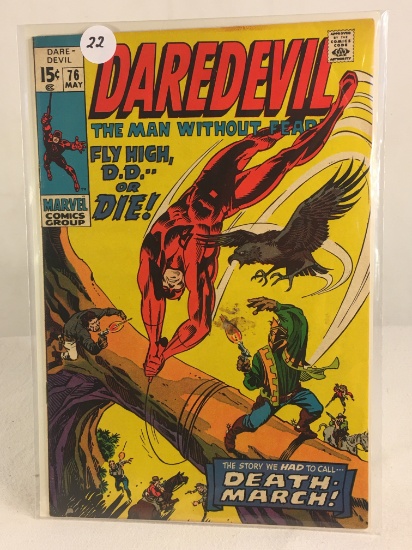 Collector Vintage Marvel Comics Daredevil The Man Without Fear  Comic Book No.76