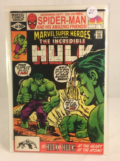Collector Vintage Marvel Super-Heroes The Incredible HUlk Comic Book No.104