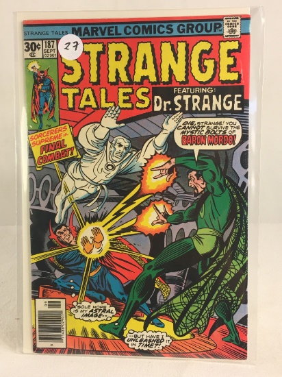 Collector Vintage Marvel Comics Strange Tales Featuring DR. Strange Comic Book No.187