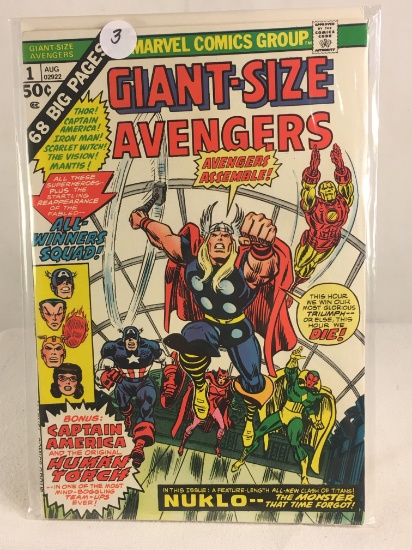 Collector Vintage Marvel Comics Giant-Size Avengers  Comic Book No.1