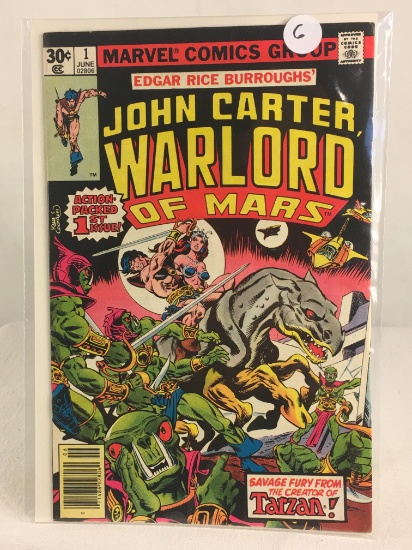 Collector Vintage Marvel Comics John Carter Warlord Of Mars  Comic Book No.1